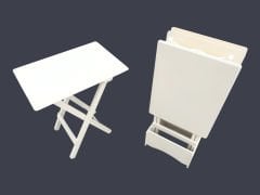 4'Lü Çanta Zigon Sehpa Tamamı Mdf Krem Renkte