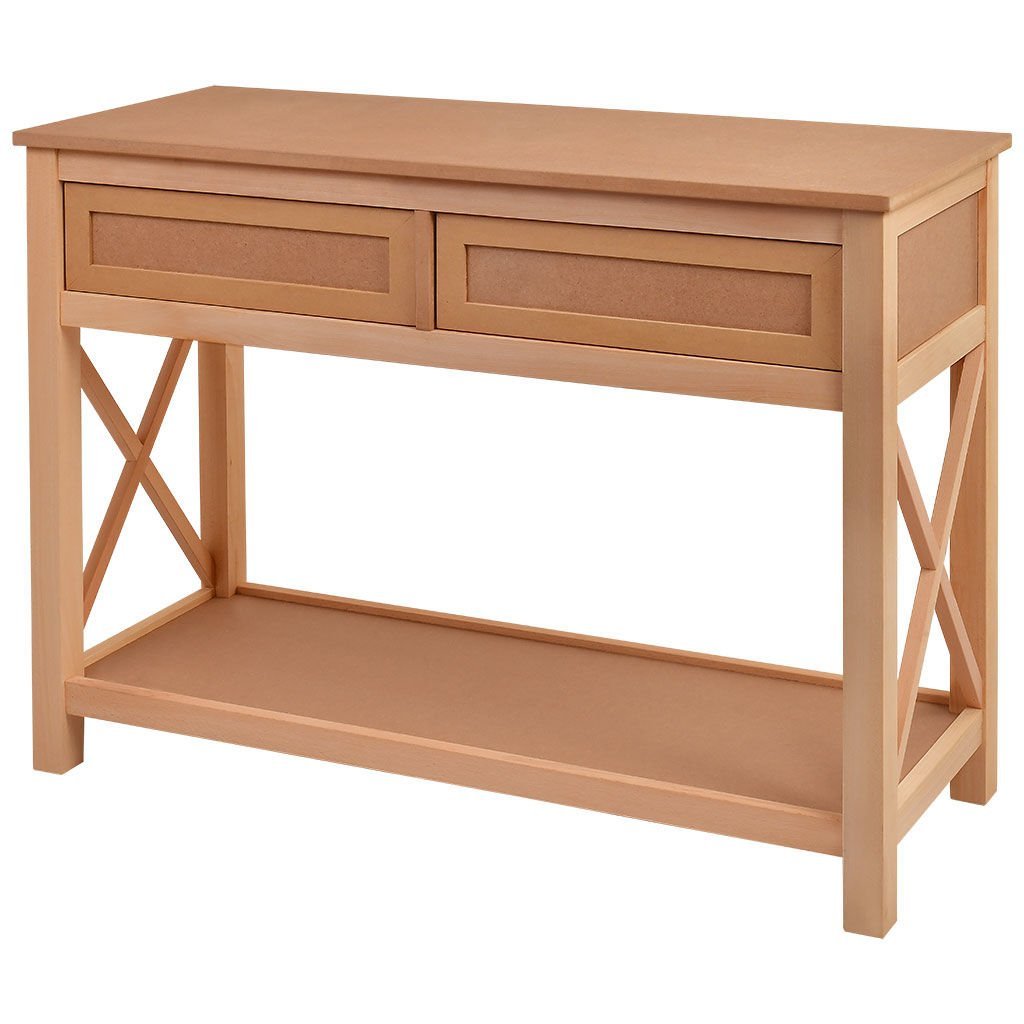 Çapraz Dresuar 110 Cm Ham & Cilasız