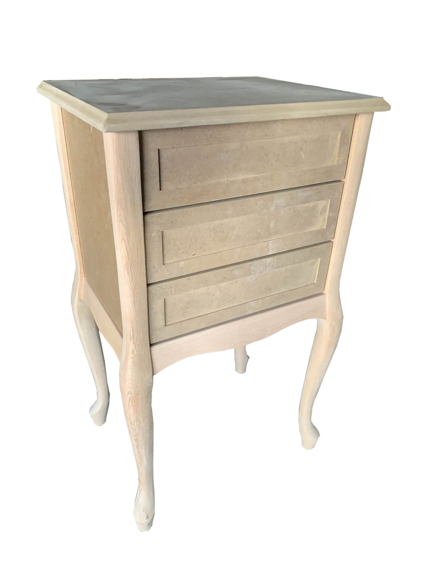 Lükens Ayaklı 3 Çekmeceli Komot & Komodin MDF+Ahşap